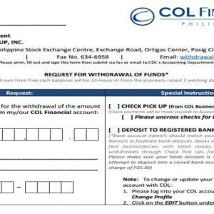 How to Withdraw Funds in COLFinancial Account