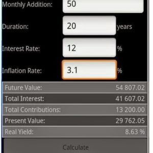 compound interest calculator with inflation