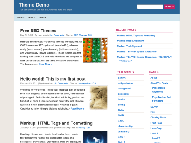 wordpress blog themes quickpress