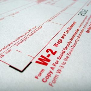 w-2 Form attached in income verification letter