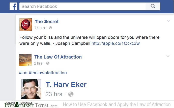 How to Use Facebook and Apply the Law of Attraction