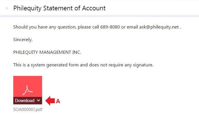 download philequity individual statement of account