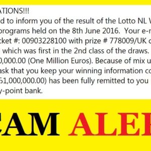 International Lottery Scams from Netherlands