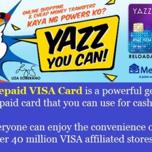 Metrobank YAZZ Prepaid VISA Card Liza Soberano