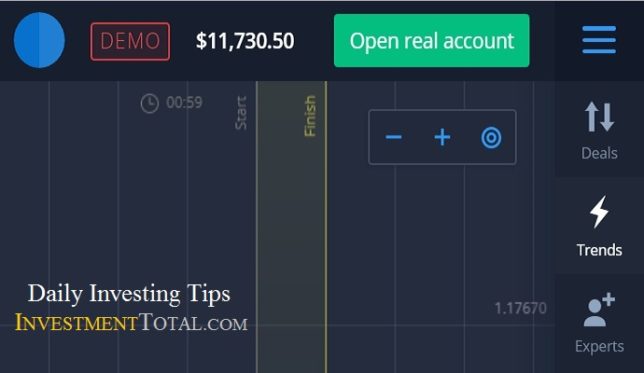 60 second trading demo account
