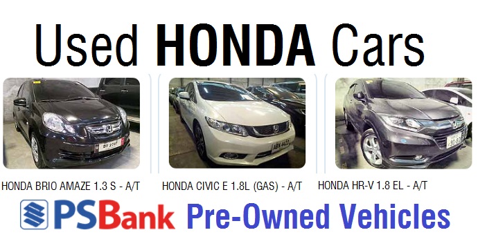 used honda cars for sale psbank