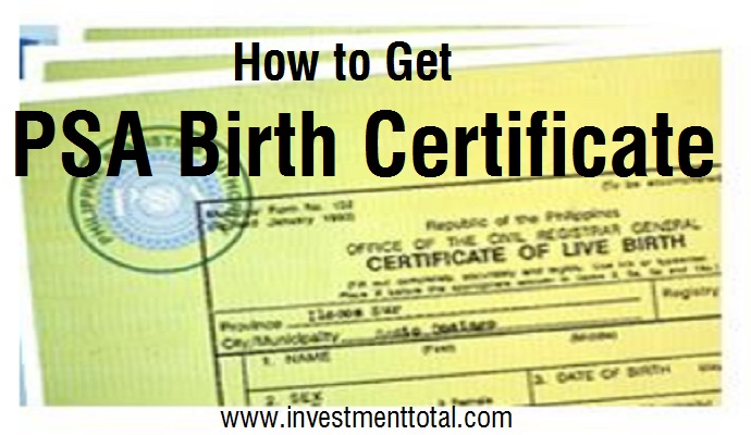 PSA Birth Certificate Trading Investing