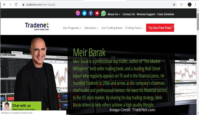 Meir Barak of TradeNet Professional Stock Day Trader