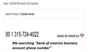 internal phone numbers for bank of america