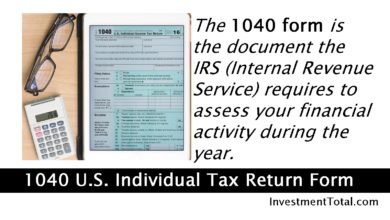 1040 U.S. Individual Tax Return Form