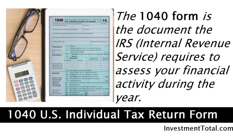 1040 U.S. Individual Tax Return Form